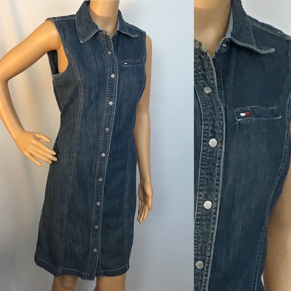 Tommy Hilfiger Dresses & Skirts - 3/$15 Tommy Hilfiger Denim Snap Dress